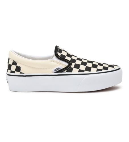 Unisex. VN00018EBWW1 Classic Slip-On Platform Sneakers , (41), Stof, 3-5 cm, Ingen, Casual - Vans - Modalova