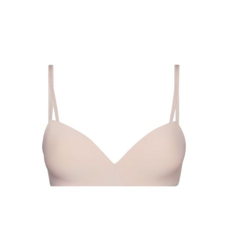 Til kvinder. 000QF6017E Push-up-bh med bøjle - Seductive Comfort nude (85B), Afslappet, Mikrofibre, Hudfarvet - Calvin Klein - Modalova