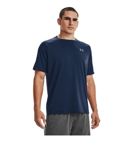 Til mænd. 1326413 UA Tech Navy kortærmet T-shirt (L), Blå, Sport, Løb, Multisport, Polyester, Korte ærmer - Under Armour - Modalova