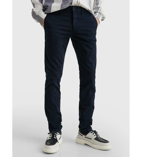 Til mænd. MW0MW28883 Bleecker chino-bukser i stretchbomuld (28/30), Casual, Økologisk bomuld, Bæredygtig - Tommy Hilfiger - Modalova