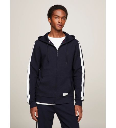 Til mænd. UM0UM03011 Etableret sweatshirt navy (S), Casual, Bomuld, Lange ærmer, Bæredygtig, Blå - Tommy Hilfiger - Modalova