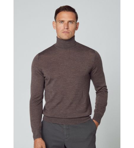 Til mænd. HM703034 Merino silke jumper (XL), Casual, Bomuld, Lange ærmer - Hackett London - Modalova