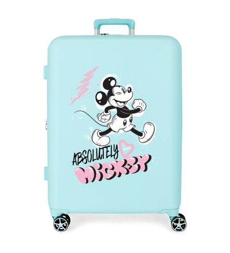 Til kvinder. 3739425 Mickey Friendly Medium hård kuffert 70 cm (OSFA), Casual, ABS/Polykarbonat, Mellem - Disney - Modalova