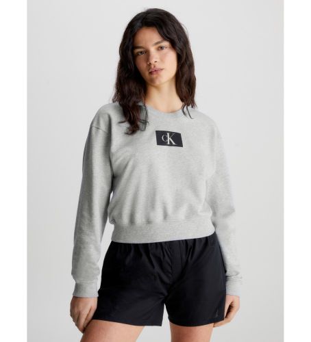 Til kvinder. 000QS6942E Lounge-sweatshirt CK96 (XS), Afslappet, Lange ærmer, Økologisk bomuld, Bæredygtig - Calvin Klein - Modalova