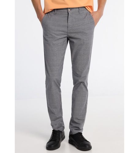 Til mænd. 800105070 Ternede slim fit-chino-bukser med tryk (34), Sort, Casual, Bomuld, Klassisk - Bendorff - Modalova