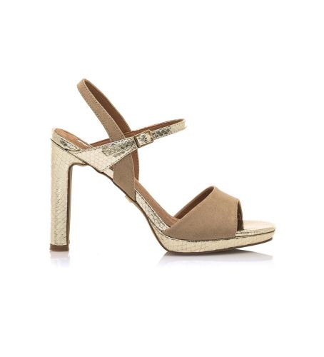 Til kvinder. 68290 Acala Golden Sandals -Højde 11 cm hæl (36), Guldfarvet, mere end 10 cm, Spænder, Casual, Party - Mariamare - Modalova