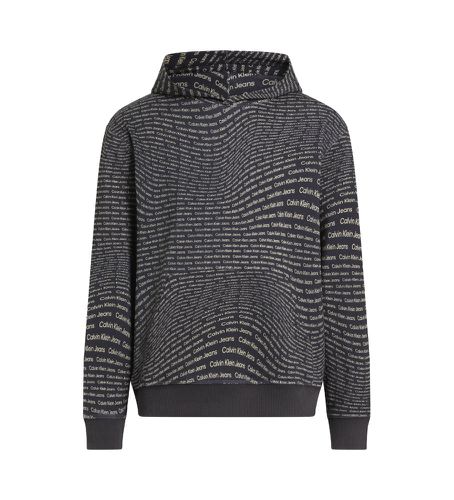 Til mænd. J30J325350 Warp Logo Aop sweatshirt (L), Camouflage, Bomuld - Calvin Klein Jeans - Modalova