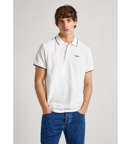 Til mænd. PM542101 Polo Hans off-white (XL), Hvid, Casual, Bomuld, Korte ærmer, Bæredygtig - Pepe Jeans - Modalova