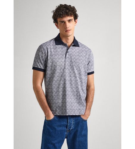 Til mænd. PM542151 Hayley navy polo shirt (M), Casual, Bomuld, Korte ærmer, Blå - Pepe Jeans - Modalova