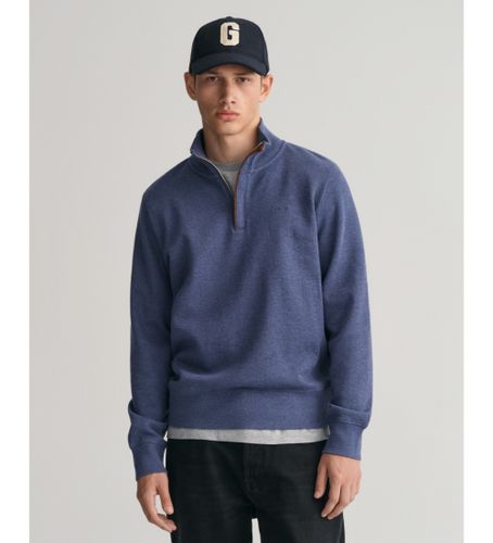 Til mænd. 2068028 Sacker Rib sweatshirt med halv lynlås (3XL), Casual, Bomuld - Gant - Modalova