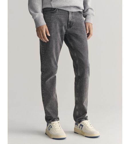 Til mænd. 1000287 Gråvaskede slim fit-jeans (29/32), Casual, Bomuld, Denim, Bæredygtig - Gant - Modalova