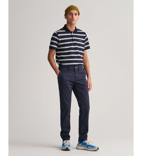 Til mænd. 1505221 Slim Fit chino-bukser i navy twill (30/30), Casual, Bomuld, Økologisk bomuld, Bæredygtig - Gant - Modalova