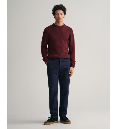 Til mænd. 1505231 Meget komfortable chino-bukser i Regular Fit navy (30/34), Casual, Bomuld, Økologisk bomuld, Blå - Gant - Modalova