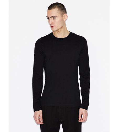 Til mænd. 8NZM77ZJA5Z1200 Maglia trøje (L), Casual, Bomuld, Genbrugsbomuld - Armani Exchange - Modalova