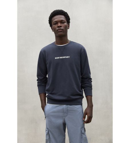 Til mænd. MCMGASTDISAS0861S24-161 Disa navy sweatshirt (XXL), Casual, Lange ærmer, Økologisk bomuld, Bæredygtig, Blå, Genbrugsbomuld - ECOALF - Modalova