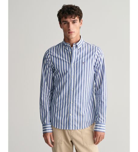 Til mænd. 3240039 Regular Fit poplin bredstribet skjorte (M), Casual, Bomuld, Lange ærmer - Gant - Modalova