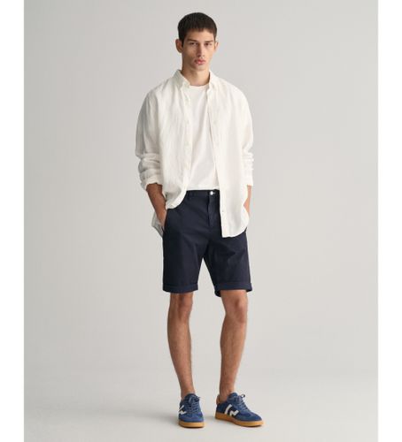 Til mænd. 205077 Faded Slim Fit navy shorts (30), Casual, Bomuld, Blå - Gant - Modalova