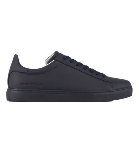 Til mænd. XUX001XV093N151 Navy Sneakers i glat (45.5), Fast, Blonder, Casual, Blå - Armani Exchange - Modalova