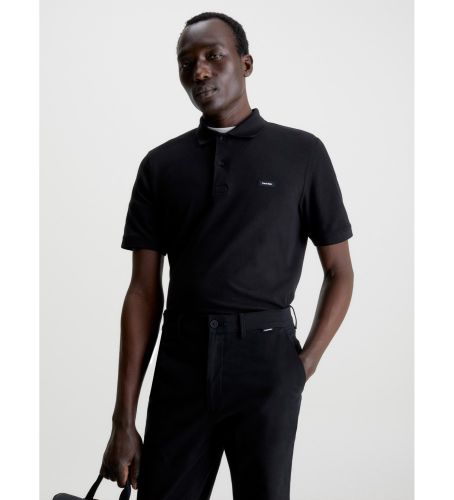 Til mænd. K10K111196 Polo Slim Piqué Elastic (S), Casual, Korte ærmer, Økologisk bomuld, Bæredygtig - Calvin Klein - Modalova