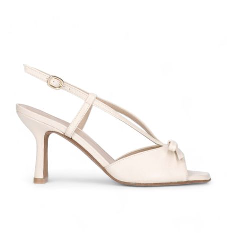 Mascarótil kvinder. 49990 Mykonos off-white lædersko (36), Hvid, 5-8 cm, Spænder, Casual - MascarC³ - Modalova