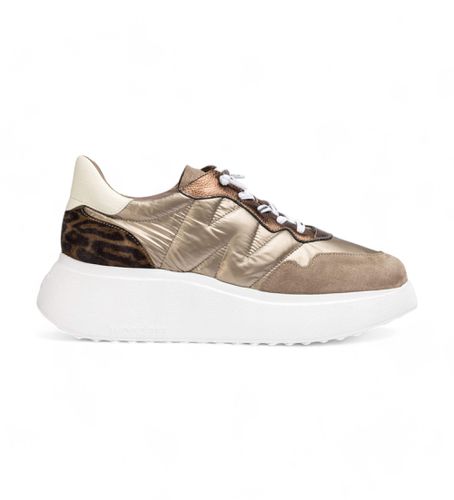 Til kvinder. A-3610 Sneakers i læder A-3610 (36), Guldfarvet, 3-5 cm, Blonder, Casual - Wonders - Modalova