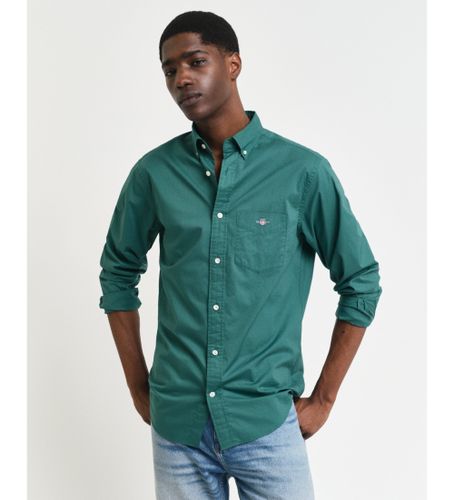 Til mænd. 3000100 Regular Fit Poplin-skjorte (M), Casual, Bomuld, Lange ærmer - Gant - Modalova