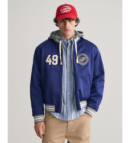 Til mænd. 7006426 Vendbar Varsity-jakke navy, (L), Casual, Polyester, Bæredygtig, Blå - Gant - Modalova