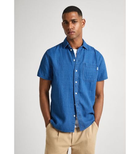 Til mænd. PM308518 Baker-skjorte (XL), Casual, Bomuld, Korte ærmer - Pepe Jeans - Modalova