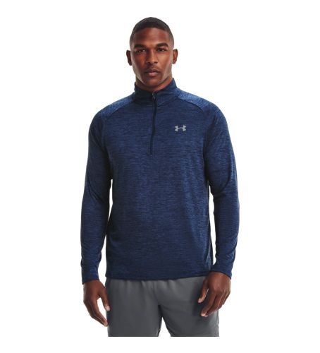 Til mænd. 1328495 UA Tech ½ Zip Langærmet Navy T-shirt (M), Sport, Multisport, Polyester, Lange ærmer, Blå - Under Armour - Modalova