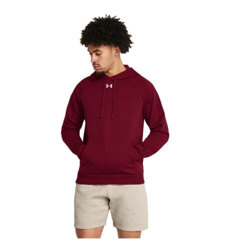 Til mænd. 1379757 UA Rival Fleece Hoody rødbrun (M), Casual, Sport, Bomuld, Multisport - Under Armour - Modalova