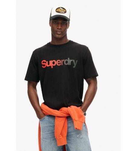 Til mænd. M1012031A Core baggy t-shirt med falmet logo (M), Casual, Bomuld, Korte ærmer - Superdry - Modalova