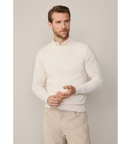 Til mænd. HM703237 Off-white ensfarvet trøje (XXL), Hvid, Casual, Bomuld - Hackett London - Modalova