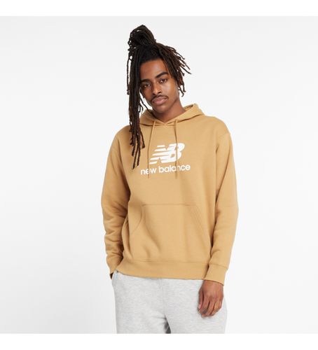 Til mænd. MT41505 Sport Essentials Sweatshirt Fleece Logo (S), Casual, Bomuld, Multisport, Bæredygtig - New Balance - Modalova