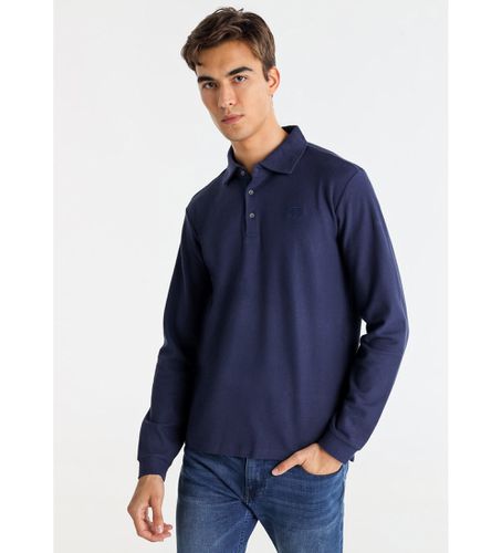 Til mænd. 830925470 Basic navy piqué polo shirt (S), Casual, Bomuld, Lange ærmer, Blå - Bendorff - Modalova