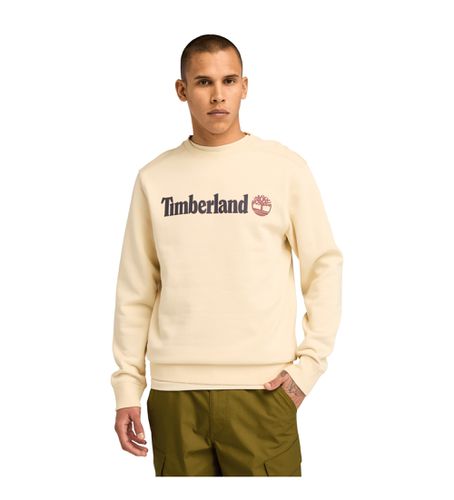 Til mænd. TB0A5UJYEFL1 Kennebec River Linear Logo Crew Neck sweatshirt i til mænd (S), Casual, Bomuld - Timberland - Modalova