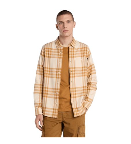 Til mænd. TB0A6V4XEHI1 Ternet flannelskjorte i mellemvægt (3XL), Casual, Gul, Lange ærmer, Økologisk bomuld, Bæredygtig - Timberland - Modalova