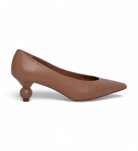 Til kvinder. 2425526034600 Renza brune lædersko (37), 3-5 cm, Ingen, Casual - Weekend Max Mara - Modalova