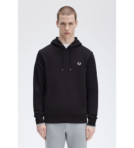 Til mænd. M2643 Sweatshirt med hætte og piping (S), Casual, Bomuld - Fred Perry - Modalova