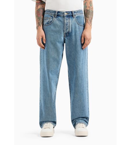 Til mænd. 6DZJ83Z1ZSZ25EV J83 baggy jeans i denim, lys indigoblå (28), Casual, Bomuld - Armani Exchange - Modalova