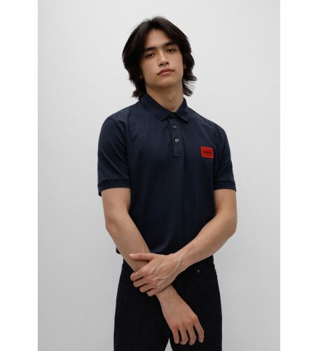 Til mænd. 50466202 Dereso marine polo shirt (M), Casual, Bomuld, Korte ærmer, Blå - HUGO - Modalova