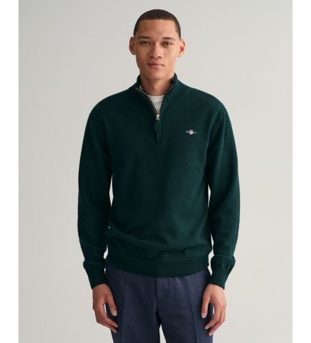 Til mænd. 87213 pullover med halv lynlås (XL), Casual, Bomuld, Lange ærmer - Gant - Modalova