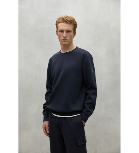 Til mænd. MCMGASTARLES0390W24-161 Arles navy sweatshirt (S), Casual, Lange ærmer, Genanvendt polister, Bæredygtig, Blå - ECOALF - Modalova