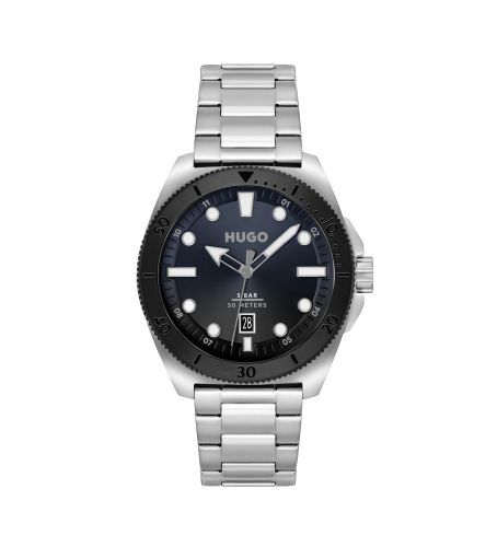 Til mænd. 1530305 Besøg marine Analogue Watch (OSFA), Casual, BH, Rustfrit stål - HUGO - Modalova