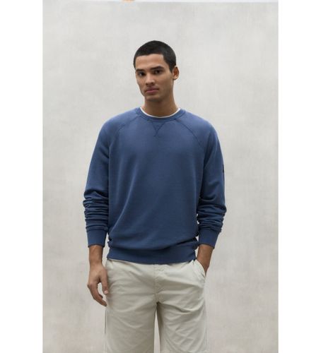 Til mænd. MCMGASTBERJA0863S24-168 Berja navy sweatshirt (S), Casual, Lange ærmer, Økologisk bomuld, Bæredygtig, Blå, Genbrugsbomuld - ECOALF - Modalova