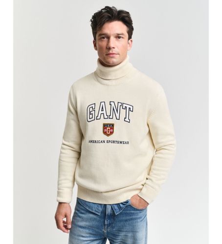 Til mænd. 8030224 Jumper med svanehals og design (S), Casual, Bomuld - Gant - Modalova