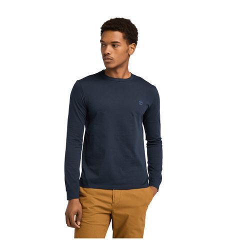 Til mænd. TB0A2BQ3Z021 Dunstan River navy langærmet t-shirt (L), Casual, Bomuld, Lange ærmer, Blå - Timberland - Modalova