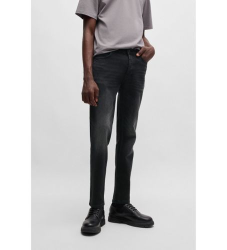 Til mænd. 50517492 Tapered fit jeans i dybsort stretchdenim (32/32), Casual, Økologisk bomuld, Bæredygtig - BOSS - Modalova