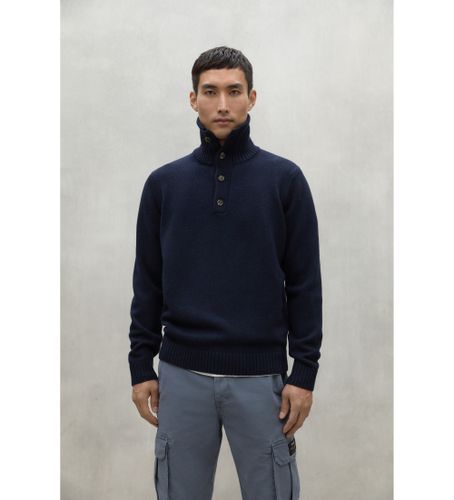 Til mænd. MCMGAKNIDESI0632W24-161 Navy Idesia-sweater (L), Casual, Bæredygtig, Blå, Genbrugsuld - ECOALF - Modalova