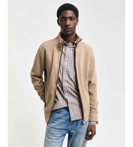 Til mænd. 2028042 Sacker Rib cardigan med lynlås (S), Casual, Bomuld - Gant - Modalova