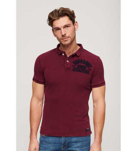 Til mænd. M1110396A Polo Vintage Athletic bordeaux (S), Casual, Bomuld, Korte ærmer, Burgund - Superdry - Modalova